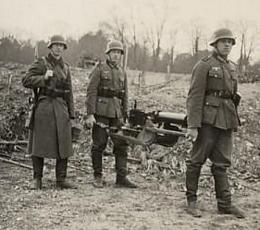 Duitse soldaten met Maximmitrailleur